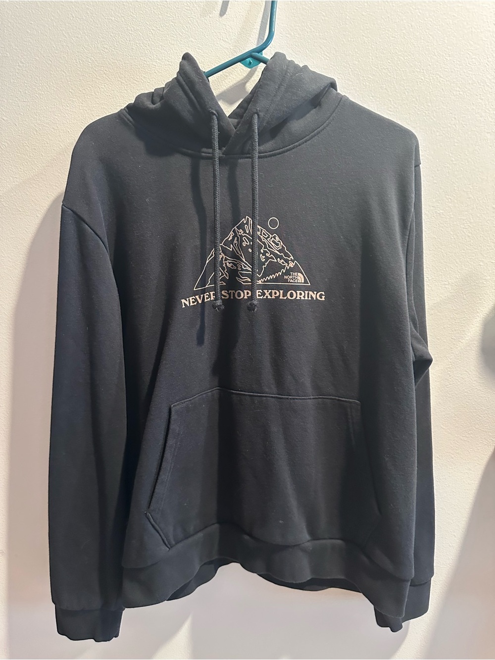 The North Face Black 'Never Stop Exploring' Mountain Graphic Hoodie